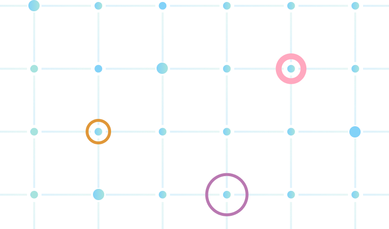 dots grid art